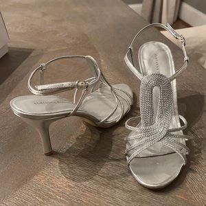 Adrianna Papell silver shoes (Madison)